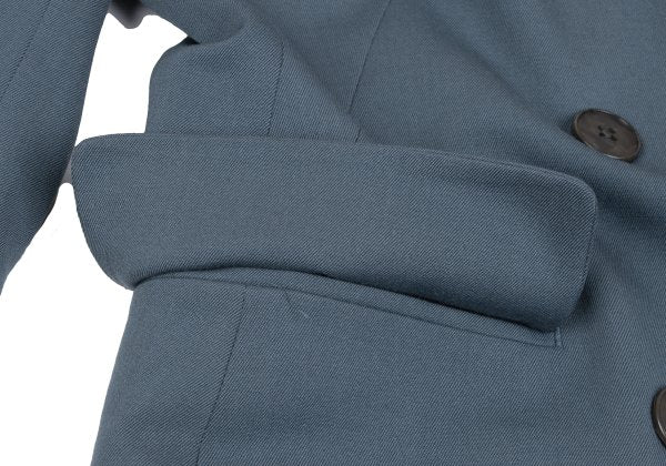 Jean Paul GAULTIER FEMME Kanji Lining Gray Blue Jacket Size 42
