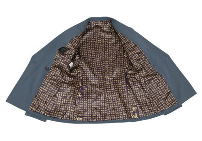 Jean Paul GAULTIER FEMME Kanji Lining Gray Blue Jacket Size 42