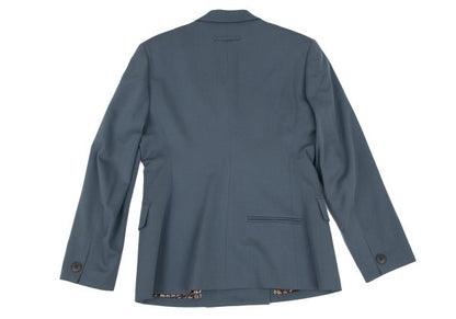Jean Paul GAULTIER FEMME Kanji Lining Gray Blue Jacket Size 42