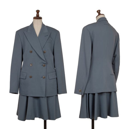 Jean Paul GAULTIER FEMME Kanji Lining Gray Blue Jacket Size 42