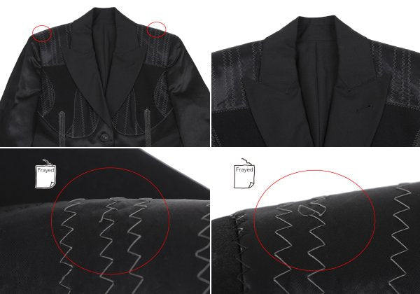 Jean Paul GAULTIER FEMME Inside-Out Jacket Black Size 40