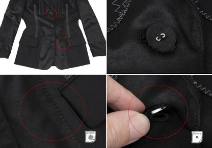 Jean Paul GAULTIER FEMME Inside-Out Jacket Black Size 40