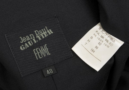 Jean Paul GAULTIER FEMME Inside-Out Jacket Black Size 40