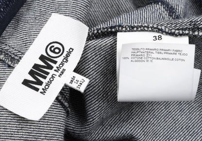 MM6 MAISON MARGIELA Cut-off V-Neck Blouse Indigo Size 38