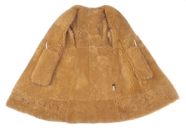 VIVIENNETAM Flower Embroidered Toggle Coat Beige Size M