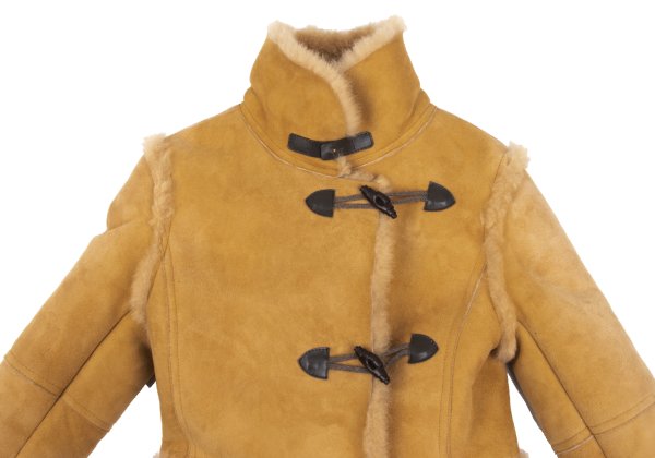 VIVIENNETAM Flower Embroidered Toggle Coat Beige Size M