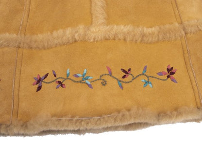 VIVIENNETAM Flower Embroidered Toggle Coat Beige Size M
