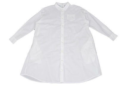 zucca Cotton Lyocell Shirt Dress White Size M