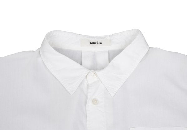 zucca Cotton Lyocell Shirt Dress White Size M