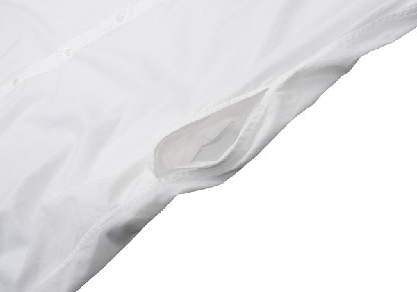 zucca Cotton Lyocell Shirt Dress White Size M