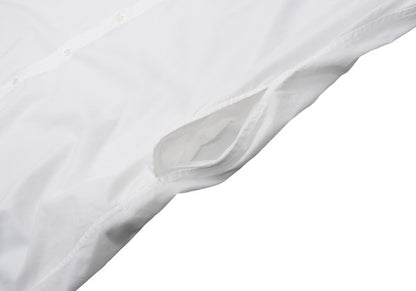 zucca Cotton Lyocell Shirt Dress White Size M
