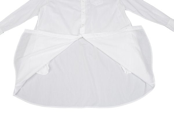 zucca Cotton Lyocell Shirt Dress White Size M