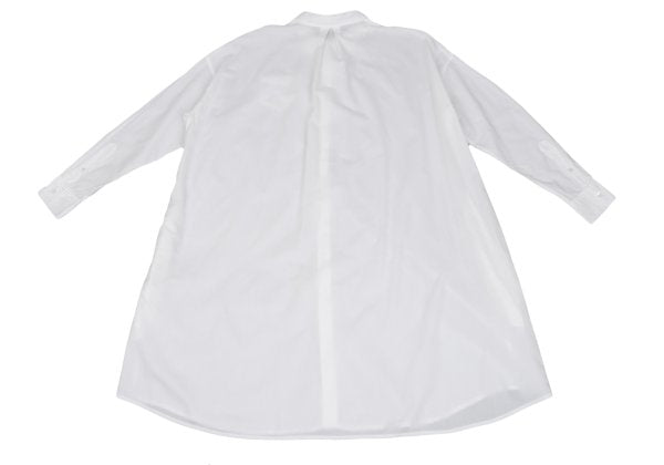 zucca Cotton Lyocell Shirt Dress White Size M