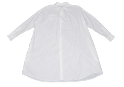 zucca Cotton Lyocell Shirt Dress White Size M