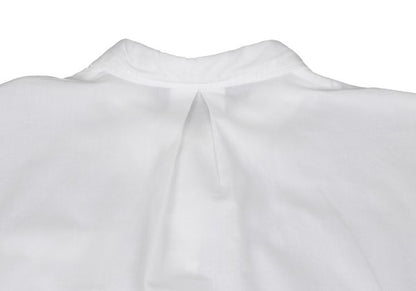 zucca Cotton Lyocell Shirt Dress White Size M