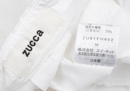 zucca Cotton Lyocell Shirt Dress White Size M