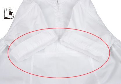 zucca dayz White Cotton Half-Zip Short Sleeve Dress Size M