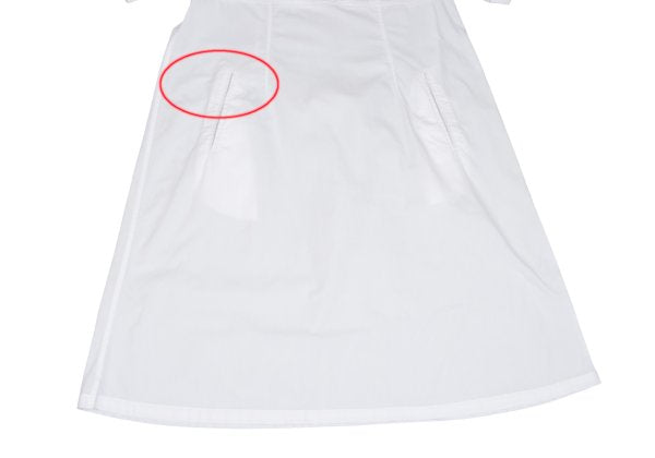 zucca dayz White Cotton Half-Zip Short Sleeve Dress Size M