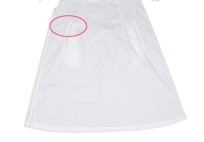 zucca dayz White Cotton Half-Zip Short Sleeve Dress Size M