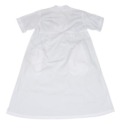 zucca dayz White Cotton Half-Zip Short Sleeve Dress Size M