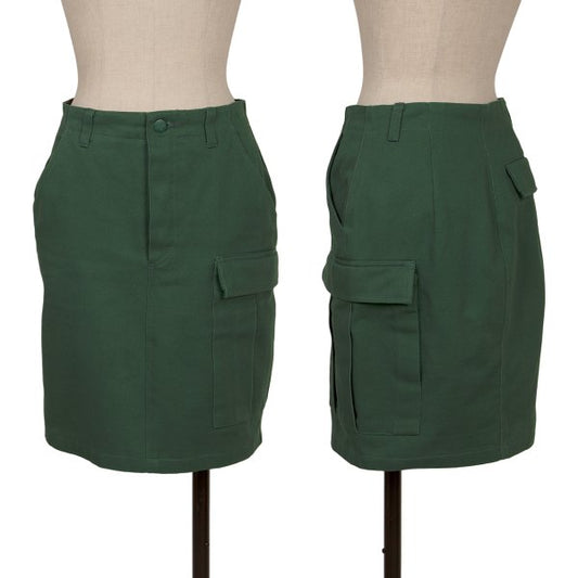 JUNIOR GAULTIER Cotton Flap Pocket Midi Skirt Size 42