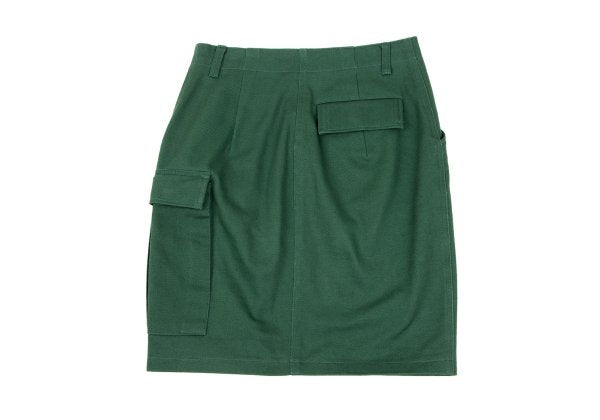 JUNIOR GAULTIER Cotton Flap Pocket Midi Skirt Size 42