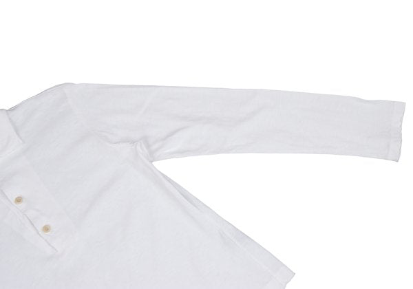 45rpm Cotton Long Sleeve Polo Shirt White Size 1