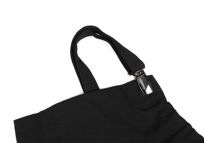 Y's Wool Gabardine Suspender Strap Dress Black Size 3