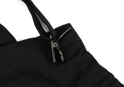 Y's Wool Gabardine Suspender Strap Dress Black Size 3