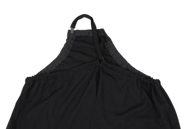 Y's Wool Gabardine Suspender Strap Dress Black Size 3