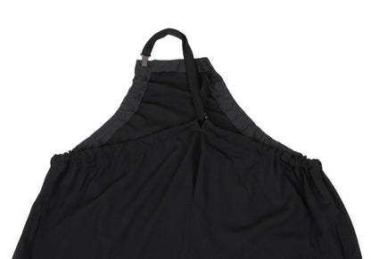 Y's Wool Gabardine Suspender Strap Dress Black Size 3