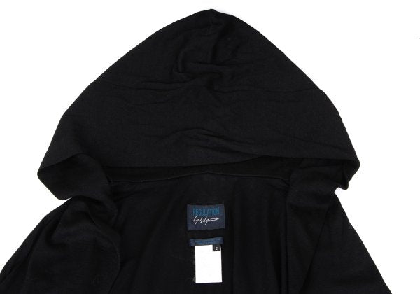 REGULATION YOHJI YAMAMOTO Asymmetric Poncho Black Size 2
