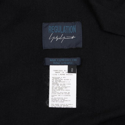 REGULATION YOHJI YAMAMOTO Asymmetric Poncho Black Size 2