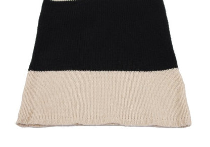Yohji Yamamoto FEMME Bi-Color High Neck Knit Sweater Size 3