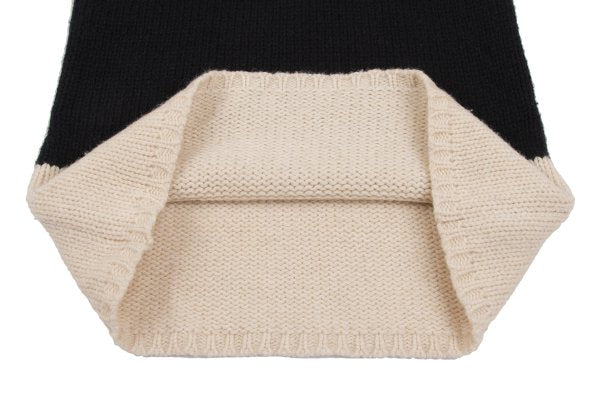 Yohji Yamamoto FEMME Bi-Color High Neck Knit Sweater Size 3