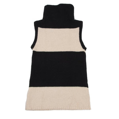 Yohji Yamamoto FEMME Bi-Color High Neck Knit Sweater Size 3