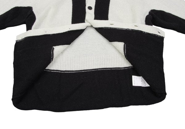 Yohji Yamamoto FEMME Paste Two-Tone Cardigan Black Size 2