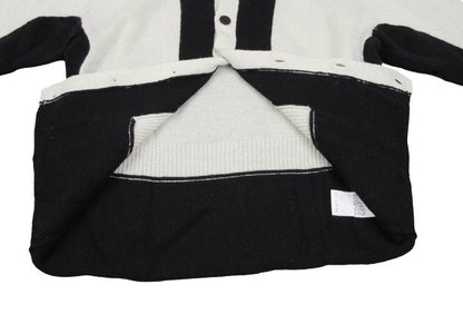 Yohji Yamamoto FEMME Paste Two-Tone Cardigan Black Size 2