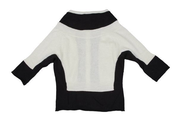 Yohji Yamamoto FEMME Paste Two-Tone Cardigan Black Size 2