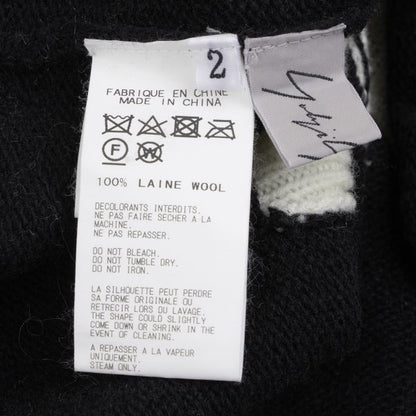 Yohji Yamamoto FEMME Paste Two-Tone Cardigan Black Size 2