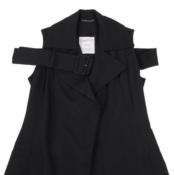 Yohji Yamamoto FEMME 04AW Wool Gabardine Jacket Black Size 1