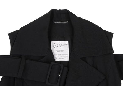 Yohji Yamamoto FEMME 04AW Wool Gabardine Jacket Black Size 1