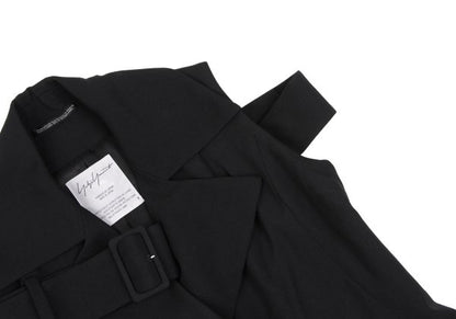 Yohji Yamamoto FEMME 04AW Wool Gabardine Jacket Black Size 1
