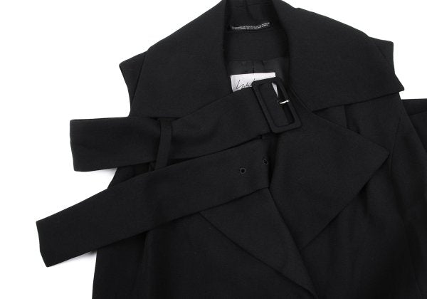 Yohji Yamamoto FEMME 04AW Wool Gabardine Jacket Black Size 1
