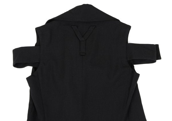 Yohji Yamamoto FEMME 04AW Wool Gabardine Jacket Black Size 1