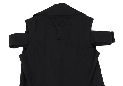 Yohji Yamamoto FEMME 04AW Wool Gabardine Jacket Black Size 1