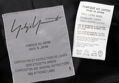 Yohji Yamamoto FEMME 04AW Wool Gabardine Jacket Black Size 1