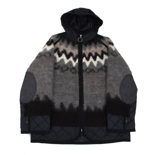JUNYA WATANABE MAN Knit Quilted Zip Blouson Black Size M