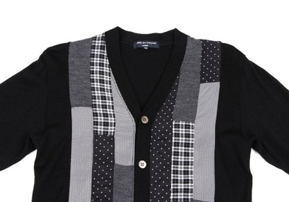 COMME des GARCONS HOMME 10AW Wool Cardigan Black Size XS