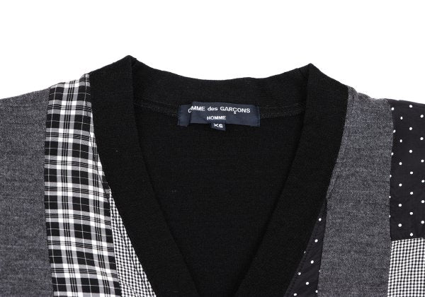 COMME des GARCONS HOMME 10AW Wool Cardigan Black Size XS